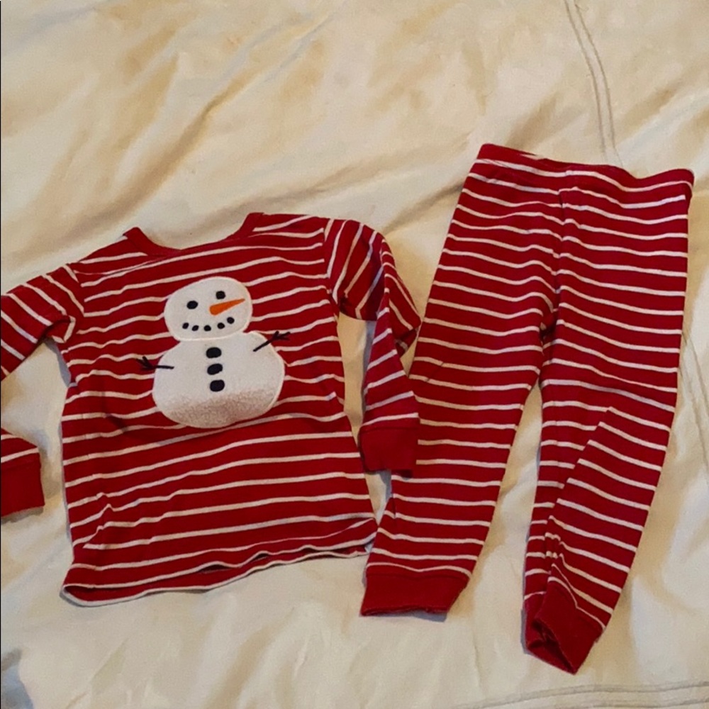 Gap Toddler Snowman Pajama Set